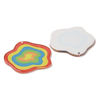 Opaque Acrylic Pendants BACR-D002-02-1