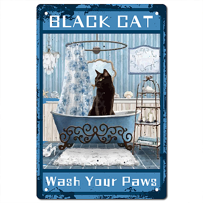 Rectangle Metal Iron Sign Poster AJEW-WH0157-311-1