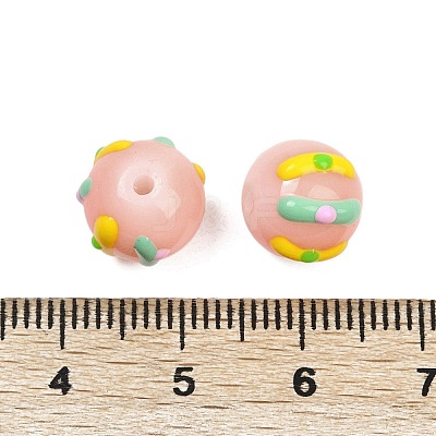 Baking Paint Glass Enamel Beads LAMP-R004-05K-1
