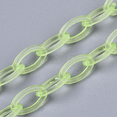 Handmade Transparent ABS Plastic Cable Chains X-KY-S166-001G-1