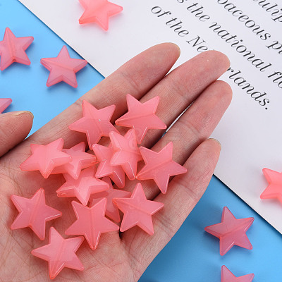 Imitation Jelly Acrylic Beads MACR-S373-90-E03-1