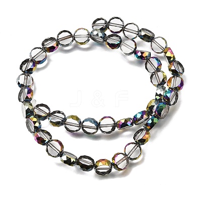 Electroplated Transparent Glass Beads Strands GL-CBA98F0-06C-03-1