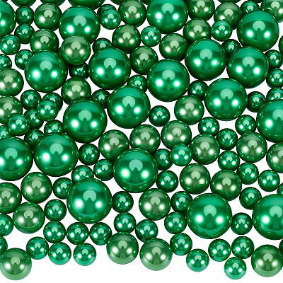 150Pcs 3 Styles Plastic Imitation Pearl Beads OACR-SP0001-69-1