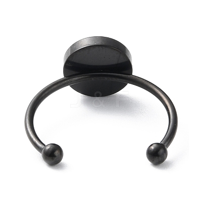 Stainless Steel Open Cuff Ring Components LS-RJEW-WH0011-06B-EB-1