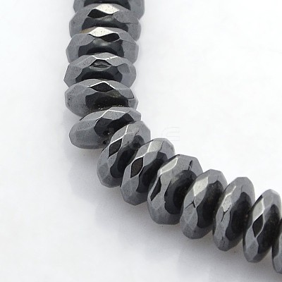 Electroplate Non-magnetic Synthetic Hematite Beads Strands X-G-J208H-03-1