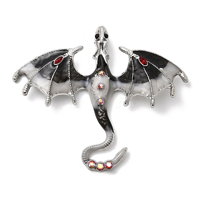 Alloy Enamel with Rhinestone Big Pendants FIND-Z098-01P-02-1
