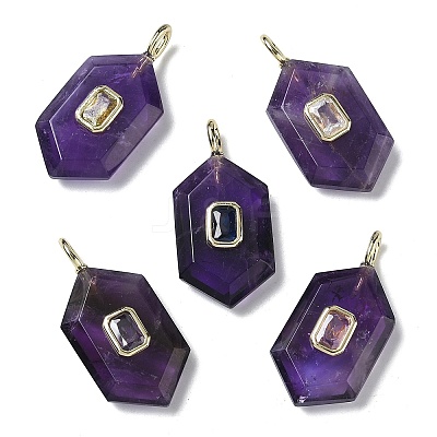 Natural Mixed Stone Faceted Pendants G-F819-01G-1