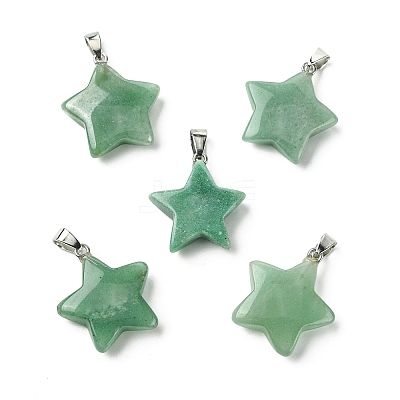 Natural Green Aventurine Pendants GG-K002-10A-1