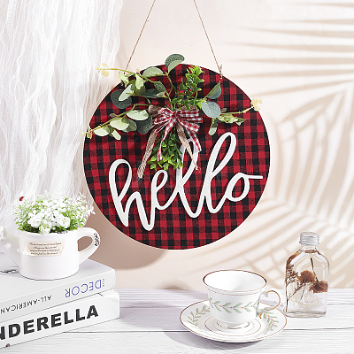 Wooden Ornaments HJEW-WH0006-41-1