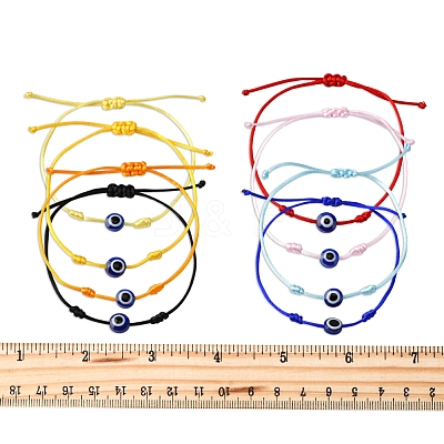 8Pcs Nylon Thread Bracelets BJEW-FS00019-1