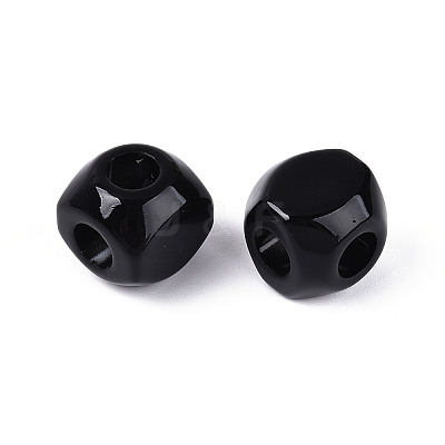Opaque Acrylic Beads SACR-T017-54B-1