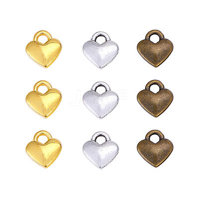 Tibetan Style Alloy Heart Charms PALLOY-PH0005-64-1