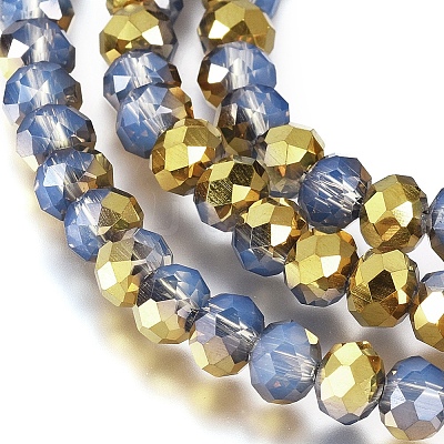 Electroplate Glass Beads Strands EGLA-A034-J2mm-O01-1