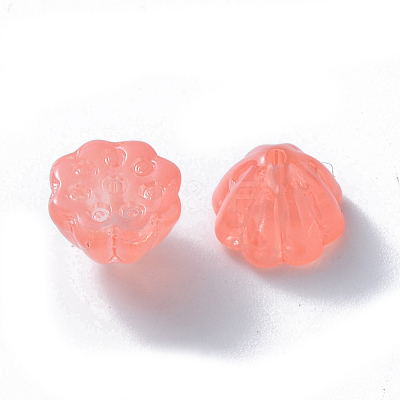 Transparent Baking Paint Glass Beads DGLA-T002-08D-1