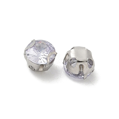 Round Stainless Steel Prong Settings STAS-M104-01C-1