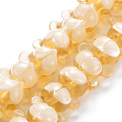 Handmade Bumpy Lampwork Beads Strands LAMP-S194-016E-1