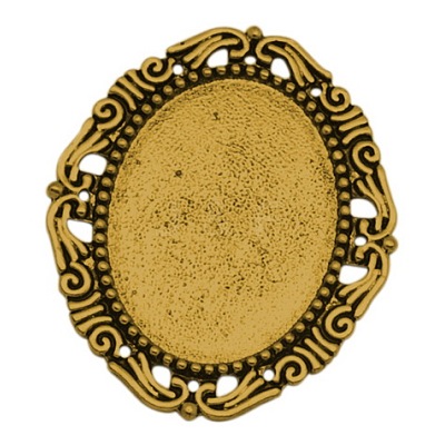 Alloy Cabochon Settings LS-PALLOY-A15623-AG-NF-1