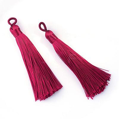 Polyester Tassel Big Pendants Decoration AJEW-S059-08-1
