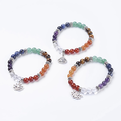 Chakra Jewelry BJEW-G600-01AS-1