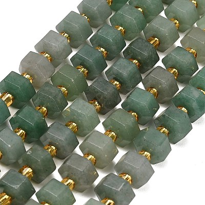 Natural Green Aventurine Beads Strands GG-CBAACA3-A02-01-1