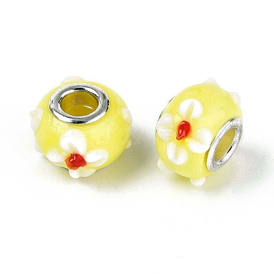 Handmade Lampwork European Beads LAMP-Q029-03B-1