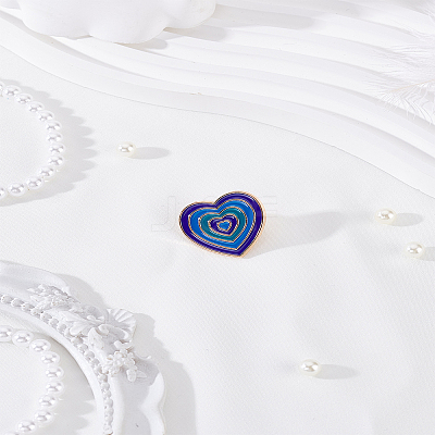 1Pc Heart Enamel Pin JEWB-LP0004-59C-1