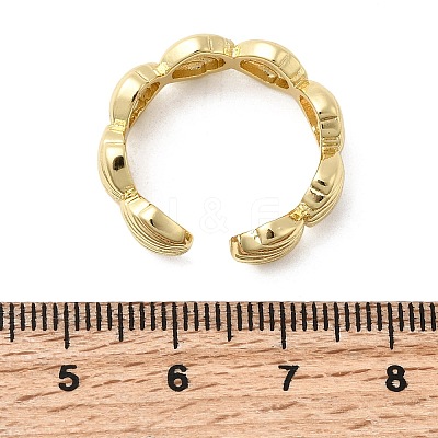 Brass Cuff Rings for Women RJEW-H262-06A-G-1