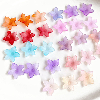 Opaque Acrylic Beads OACR-K008-16-1