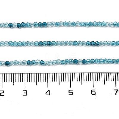 Transparent Glass Beads Strands X-GLAA-H027-01E-1