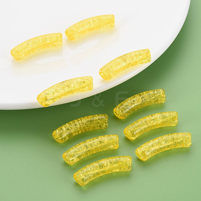 Transparent Crackle Acrylic Beads CACR-S009-001A-N81-1