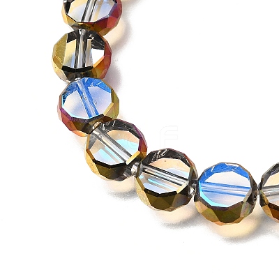 Electroplated Transparent Glass Beads Strands GL-CBA98F0-06C-01-1