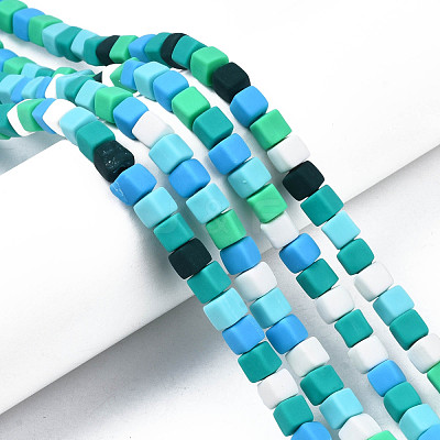 Handmade Polymer Clay Beads Strands CLAY-N008-060-03-1