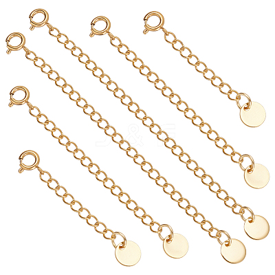 6Pcs 3 Styles 304 Stainless Steel End with Chains FIND-UN00027-1