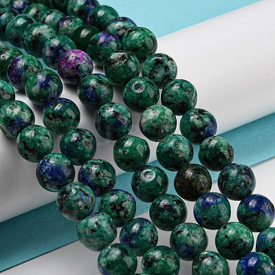 Natural Dyed Sesame Jasper Beads Strands G-E443-A39-1