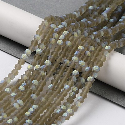 Transparent Glass Beads Strands EGLA-A034-T4mm-MB16-1