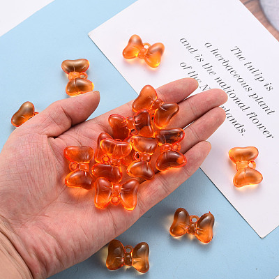 Transparent Acrylic Pendants TACR-T024-02BB-921-1