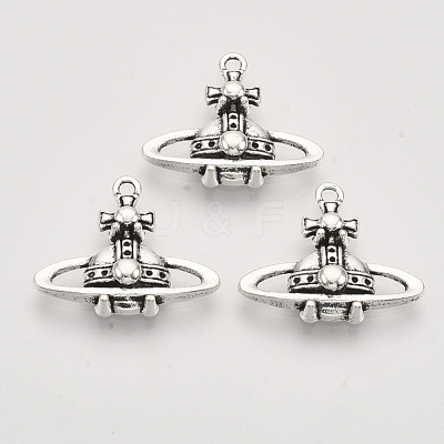 Tibetan Style Alloy Pendants X-TIBEP-T009-06AS-RS-1
