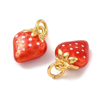 Brass Enamel Pendants KK-K364-28G-1