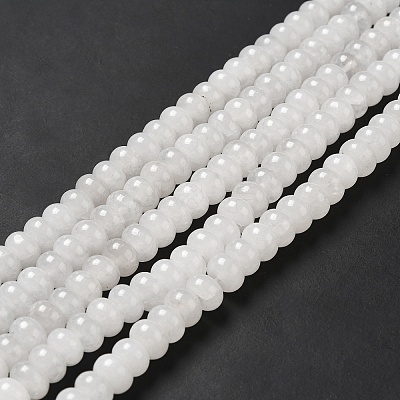 Natural White Jade Beads Strands G-D481-17A-1
