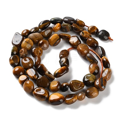 Natural Tiger Eye Beads Strands G-P497-01C-12-1