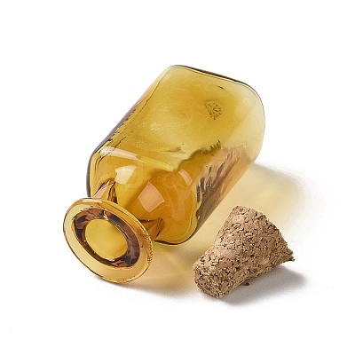 Rectangle Miniature Glass Bottles GLAA-H019-06D-1