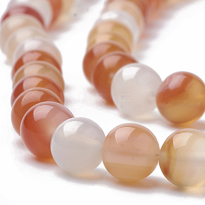 Natural Carnelian Beads Strands G-S295-13-6mm-1