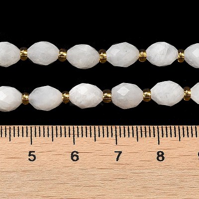 Natural Rainbow Moonstone Beads Strands G-H297-C12-01-1