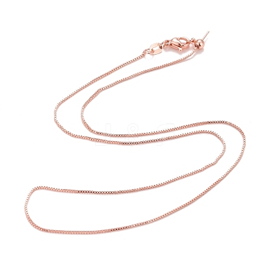 Adjustable Electroplate Brass Venetian Chain Necklace Making MAK-L028-02RG-1