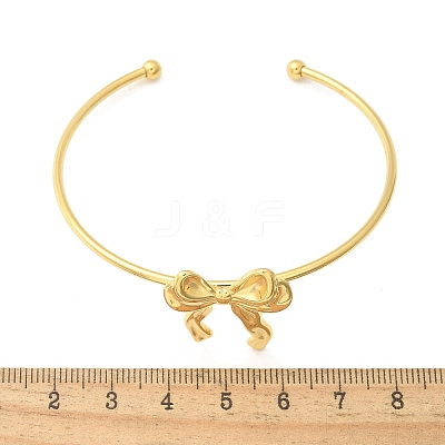 304 Stainless Steel Cuff Bangles BJEW-B107-01G-1