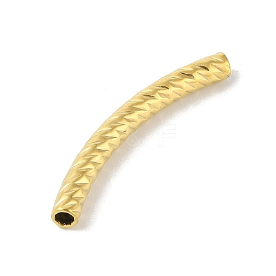 304 Stainless Steel Curved Tube Beads STAS-M071-03G-G-1