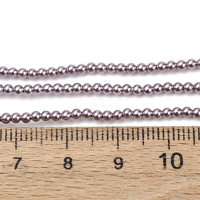 Electroplated Shell Pearl Beads Strands BSHE-G041-2mm-02-1