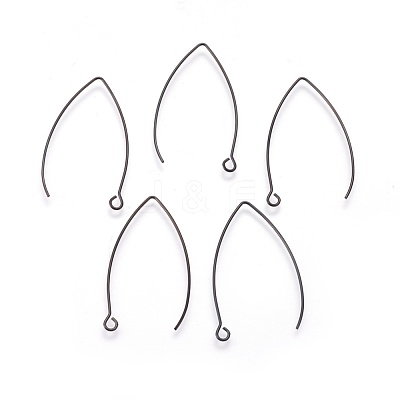304 Stainless Steel Earring Hooks Ion Plating(IP) STAS-O119-03B-02-1