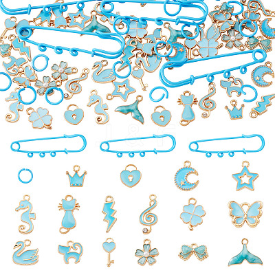 DIY Brooch Making Kits DIY-TA0014-89-1