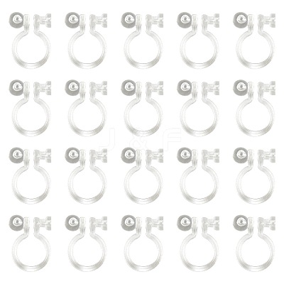 Resin Clip-on Earring Findings X1-FIND-H046-12-01-1